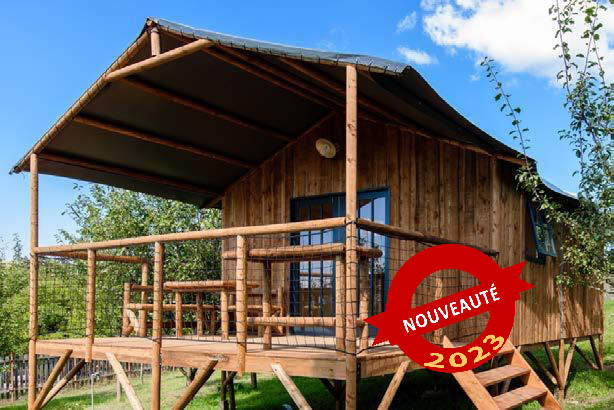 Cabane Lodge Cape Town - Camping 4 étoiles Le Moulin de David - Au pays des bastides et cités médiévales, proche de Monpazier, Sarlat